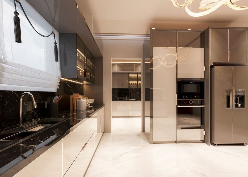 Finished kitchen lighting